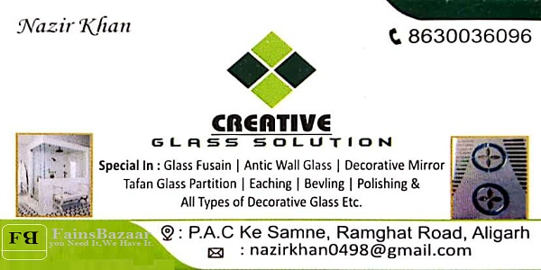 CREATIVE GLASS SOLUTION | TOP GLASS SHOWROOM | Ramghat Road | ALIGARH-FainsBazaar