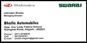 MAHINDRA SWARAJ BHALLA AUTOMOBILES | BEST AUTOMOBILES-FAINS BAZAAR 