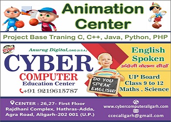 Cyber Computer Education Center|Best Animation|Hathras Adda|Aligarh-Fains Bazaar